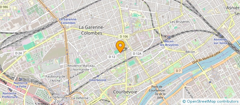 localisation de l'entreprise SYND COPRO 123 AVE DE LA REPUBLIQUE à COURBEVOIE