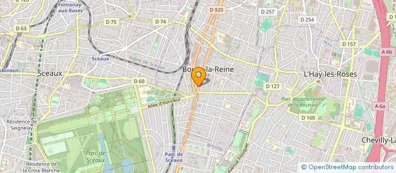 localisation de l'entreprise SYND COPRO 124 AV GAL LECLERC à BOURG-LA-REINE