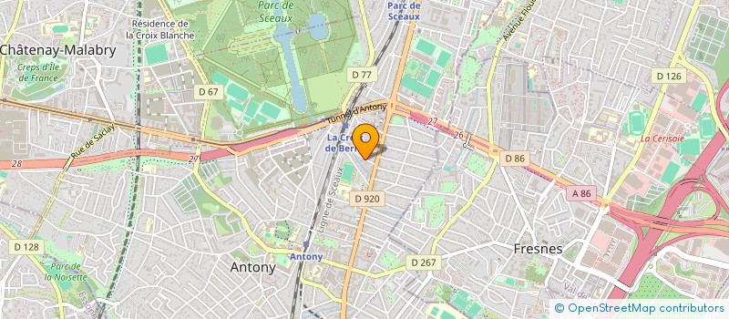 localisation de l'entreprise SYND COPRO 13 15 RUE DES MORTEAUX à ANTONY