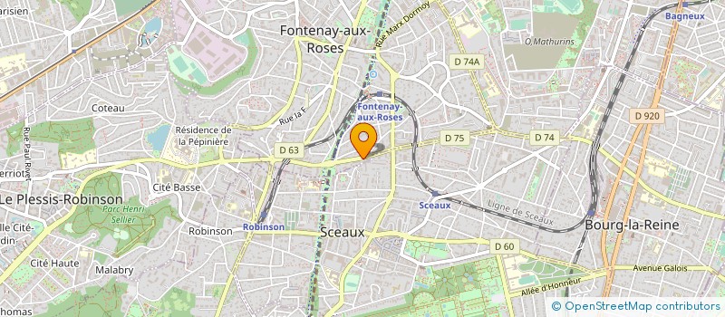 localisation de l'entreprise SYND COPRO 13 A 13 B AV PAUL LANGEVIN à FONTENAY-AUX-ROSES
