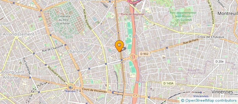 localisation de l'entreprise SYND.COPRO 13 A 15 RUE DES REGLISSES  PARIS