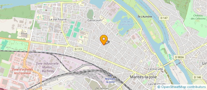 localisation de l'entreprise SYND COPRO 13 R A. GUERIN 78 MANTES  MANTES-LA-JOLIE