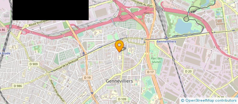 localisation de l'entreprise SYND COPRO 13 R LECLAINCHE à GENNEVILLIERS