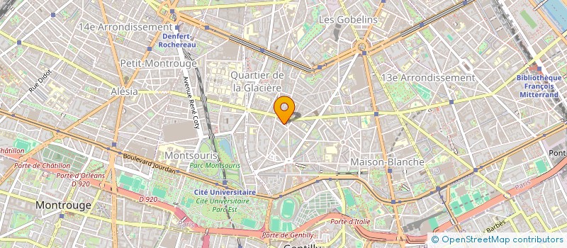 localisation de l'entreprise SYND. COPRO. 13 RUE DE LA COLONIE 75013  PARIS