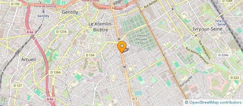 localisation de l'entreprise SYND COPRO 130 AU 136 AV FONTAINEBLEAU  LE KREMLIN-BICETRE