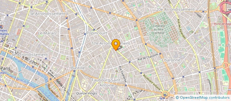 localisation de l'entreprise SYND COPRO 134 BD VOLTAIRE  PARIS