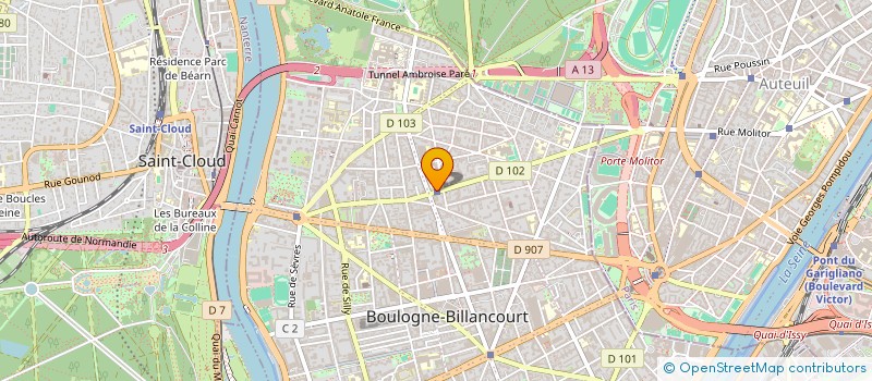 localisation de l'entreprise SYND COPRO 134 R DU CHATEAU à BOULOGNE-BILLANCOURT
