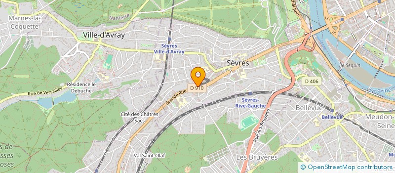 localisation de l'entreprise SYND COPRO 136 GRANDE RUE à SEVRES