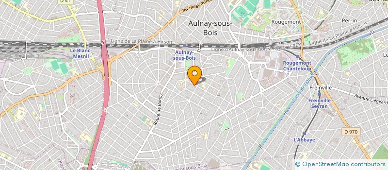 localisation de l'entreprise SYND COPRO 14 16 AV DU GROS PEUPLIER à AULNAY-SOUS-BOIS