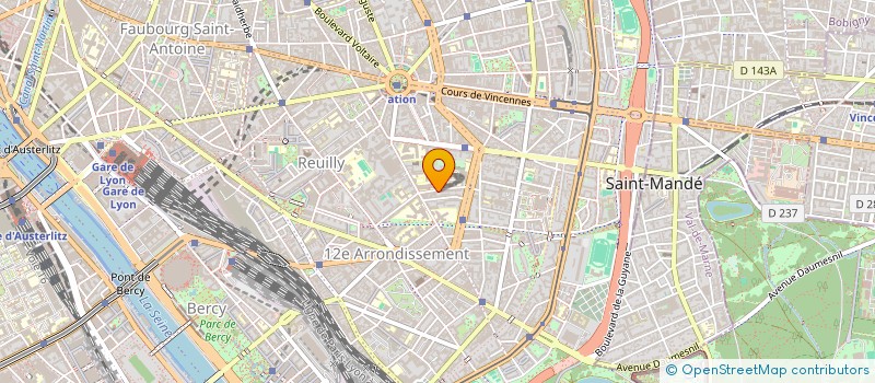 localisation de l'entreprise SYND COPRO 14 26 R SANTERRE PARIS 12  PARIS