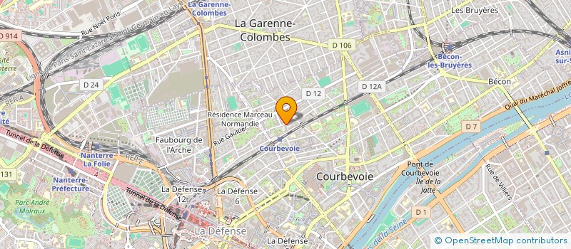 localisation de l'entreprise SYND COPRO 14 R BARBES COURBEVOIE à COURBEVOIE