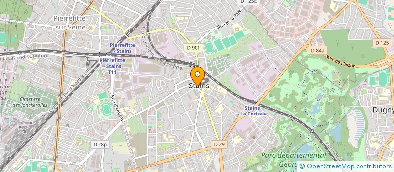localisation de l'entreprise SYND COPRO 14 R CARNOT 93 STAINS à STAINS