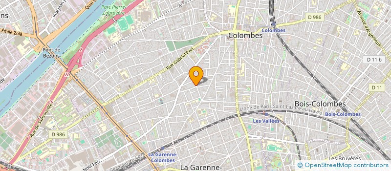 localisation de l'entreprise SYND COPRO 14 R EUGENE BESANCON  COLOMBES