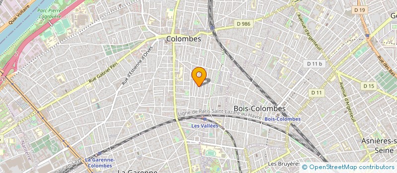 localisation de l'entreprise SYND COPRO 14 R JEAN MERMOZ à COLOMBES