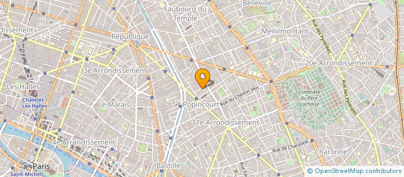 localisation de l'entreprise SYND COPRO 14 RUE PASTEUR  PARIS