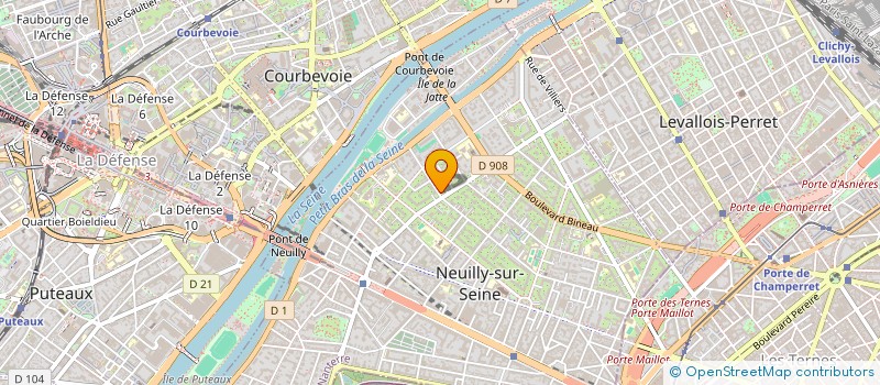 localisation de l'entreprise SYND COPRO 144 RUE DE PERRONET à NEUILLY-SUR-SEINE