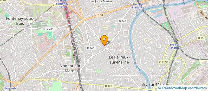 localisation de l'entreprise SYND COPRO 149 AV DE GAULLE  LE PERREUX-SUR-MARNE