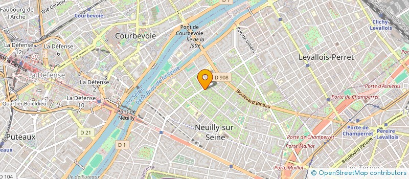 localisation de l'entreprise SYND COPRO 14BD DU CHATEAU à NEUILLY-SUR-SEINE