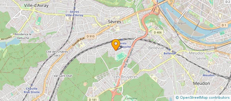 localisation de l'entreprise SYND COPRO 15.17 RUE DES FONTAINES à SEVRES