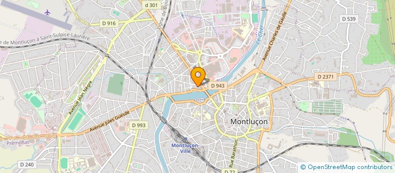 localisation de l'entreprise SYND COPRO 15 17 SQ W.CHURCHILL  MONTLUCON