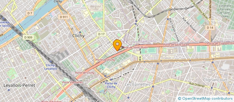 localisation de l'entreprise SYND COPRO 15 A 25 R AUBOIN à CLICHY