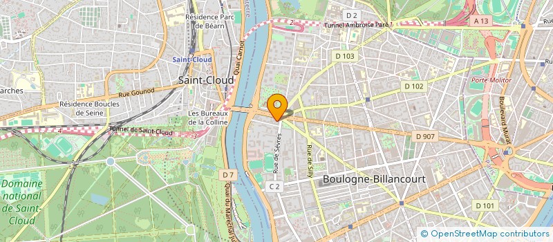 localisation de l'entreprise SYND COPRO 15 RPT RHIN ET DANUBE à BOULOGNE-BILLANCOURT