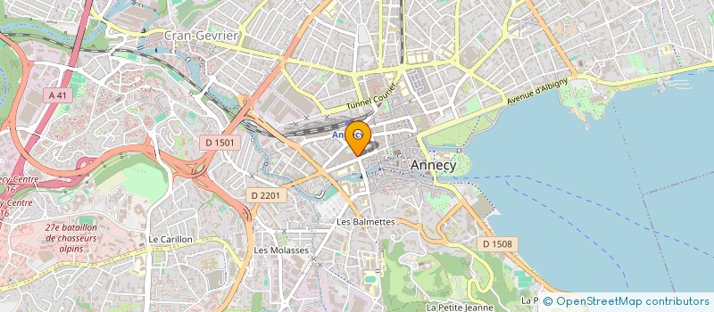 localisation de l'entreprise SYND COPRO 15 RUE DE LA GARE  ANNECY