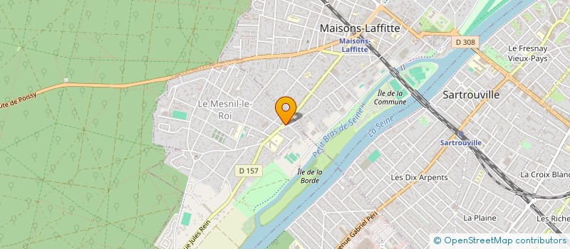 localisation de l'entreprise SYND COPRO 15 RUE DE LA REPUBLIQUE  LE MESNIL-LE-ROI