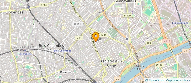 localisation de l'entreprise SYND COPRO 15 RUE DES PARISIENS  ASNIERES-SUR-SEINE