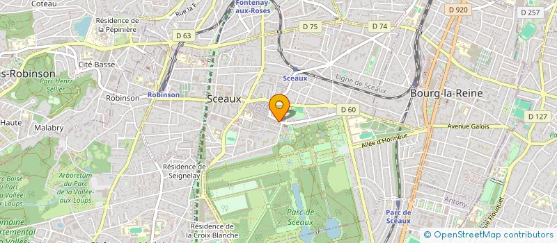 localisation de l'entreprise SYND COPRO 15 RUE HOUDAN à SCEAUX