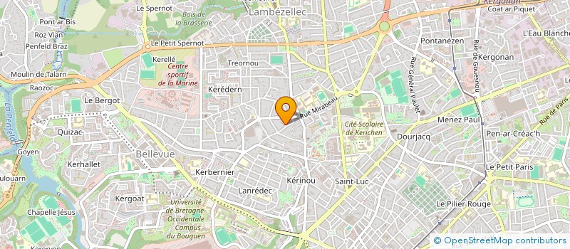 localisation de l'entreprise SYND COPRO 15 RUE JOSEPH LE FRAPPER à BREST