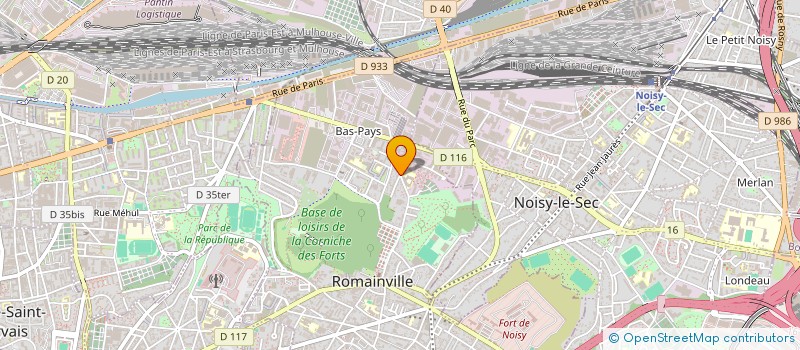 localisation de l'entreprise SYND COPRO 151 RUE PAUL DE KOCK à ROMAINVILLE