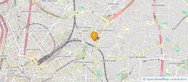 localisation de l'entreprise SYND COPRO 158 AV DES CHARTREUX à MARSEILLE