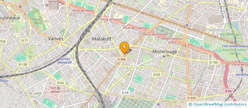 localisation de l'entreprise SYND COPRO 16-16B RUE FRANCOIS COPPEE  MALAKOFF