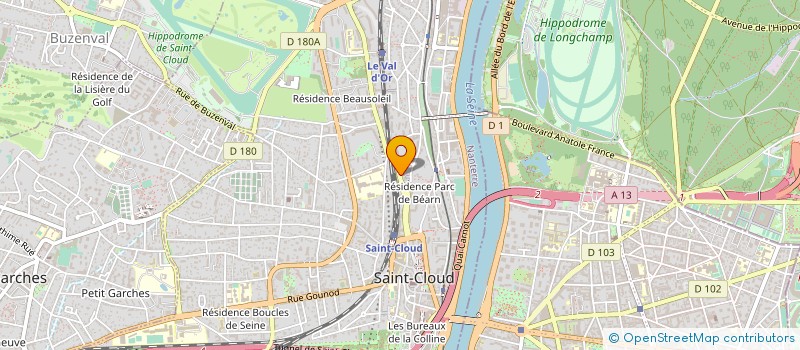 localisation de l'entreprise SYND COPRO 16-18 R DU CALVAIRE à SAINT-CLOUD