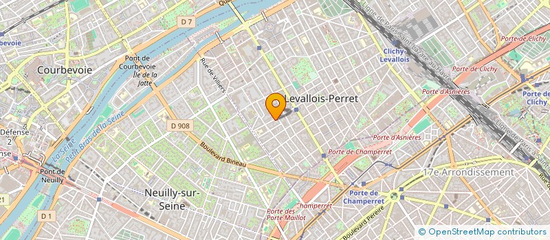 localisation de l'entreprise SYND COPRO 16 18 RUE VOLTAIRE à LEVALLOIS-PERRET