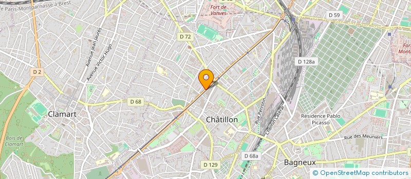 localisation de l'entreprise SYND COPRO 16 AU 34 AV DE VERDUN à CHATILLON