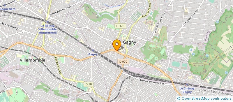 localisation de l'entreprise SYND COPRO 16 AV PARMENTIER à GAGNY