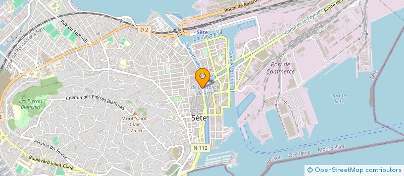 localisation de l'entreprise SYND COPRO 16  QUAI DE LATTRE à SETE