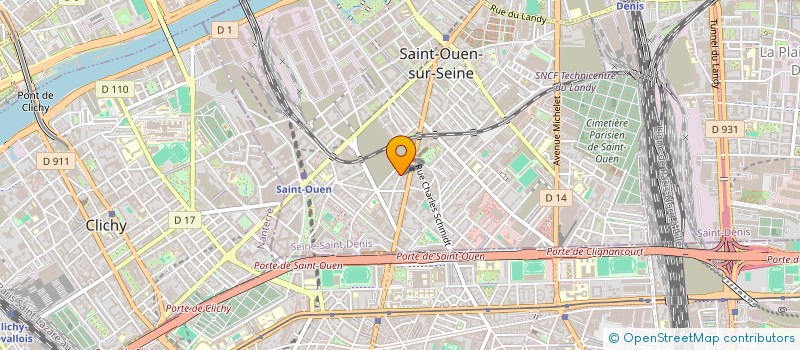 localisation de l'entreprise SYND COPRO 16 R GARIBALDI à SAINT-OUEN-SUR-SEINE