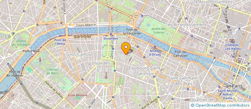 localisation de l'entreprise SYND COPRO 16 RUE DE BOURGOGNE  PARIS