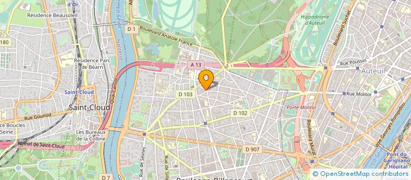 localisation de l'entreprise SYND COPRO 16 RUE MOLLIEN à BOULOGNE-BILLANCOURT