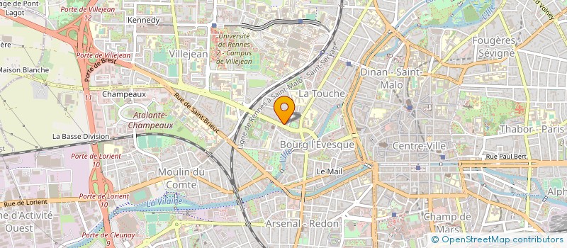 localisation de l'entreprise SYND COPRO 160 RUE DE BREST  RENNES