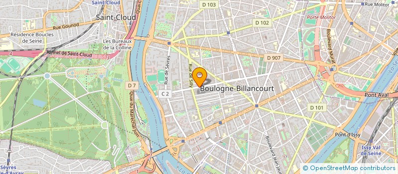 localisation de l'entreprise SYND COPRO 162 A 168 R GALLIENI à BOULOGNE-BILLANCOURT