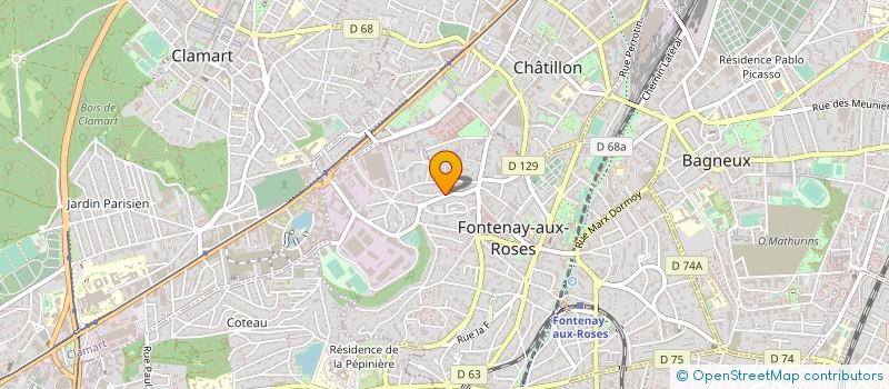 localisation de l'entreprise SYND COPRO 16B AV DU GENERAL LECLERC à FONTENAY-AUX-ROSES