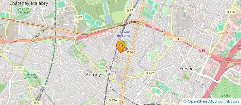 localisation de l'entreprise SYND COPRO 17 A 25 RES JEANNE D'ARC 92 ANTONY à ANTONY