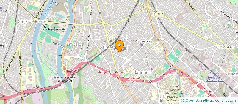 localisation de l'entreprise SYND COPRO 17 B AVE ARISTIDE BRIAND à TOULOUSE