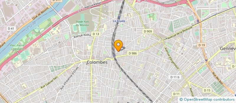 localisation de l'entreprise SYND COPRO 17 R DES CHAMPARONS à COLOMBES