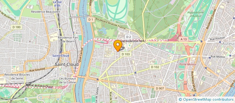 localisation de l'entreprise SYND COPRO 17 RUE TISSERAND  BOULOGNE-BILLANCOURT