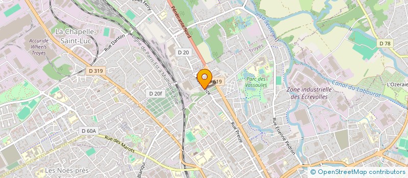 localisation de l'entreprise SYND COPRO 177 RUE DE PREIZE  TROYES